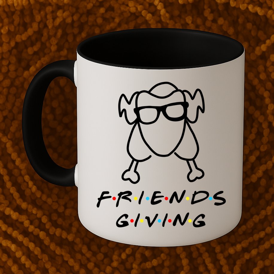 Friends Giving Funny Thanksgiving Mug