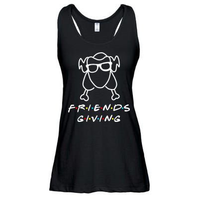 Friends Giving Funny Thanksgiving Ladies Essential Flowy Tank