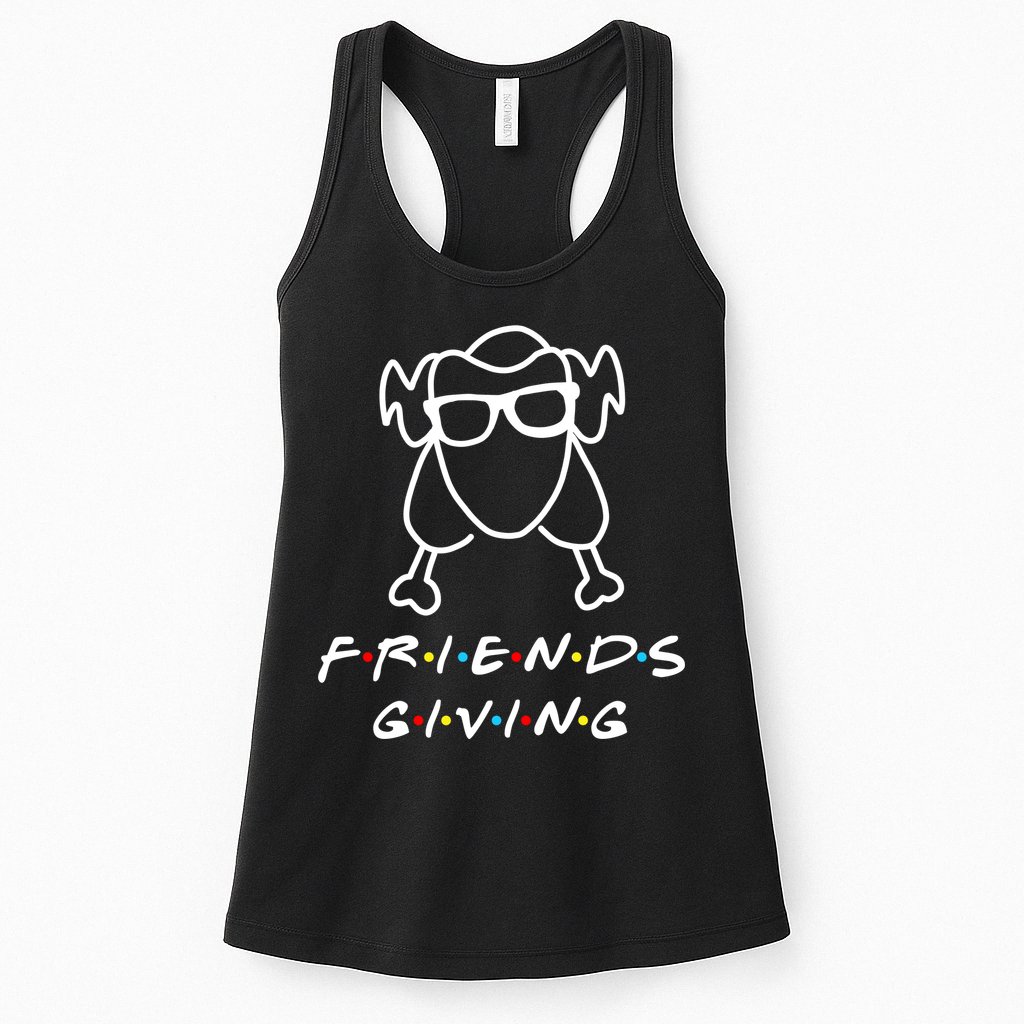 Friends Giving Funny Thanksgiving Womens Tank Top