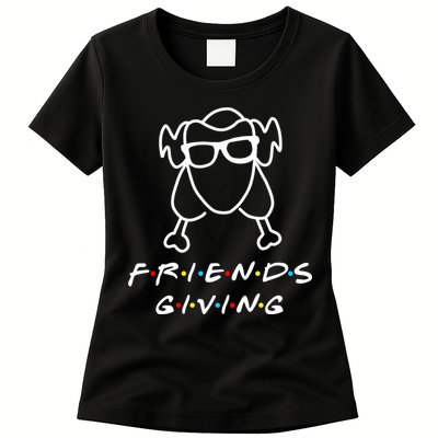 Friends Giving Funny Thanksgiving Womens T-Shirt