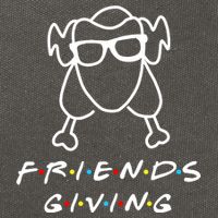 Friends Giving Funny Thanksgiving Cotton Canvas Backpack