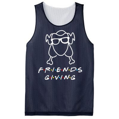 Friends Giving Funny Thanksgiving Mesh Reversible Basketball Jersey Tank