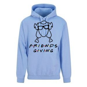 Friends Giving Funny Thanksgiving Unisex Surf Hoodie