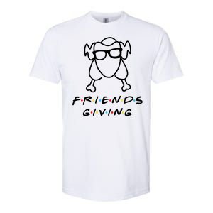 Friends Giving Funny Thanksgiving Softstyle CVC T-Shirt