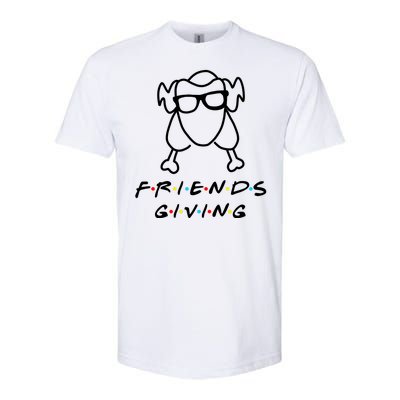 Friends Giving Funny Thanksgiving Softstyle CVC T-Shirt