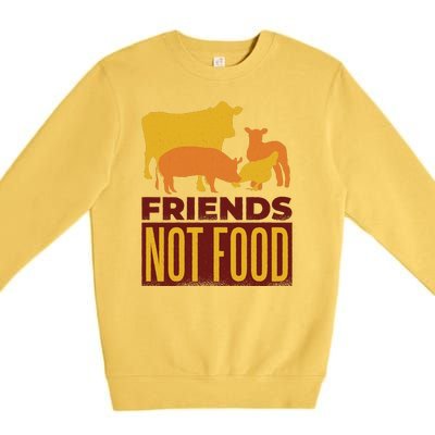 Friends Not Food Premium Crewneck Sweatshirt