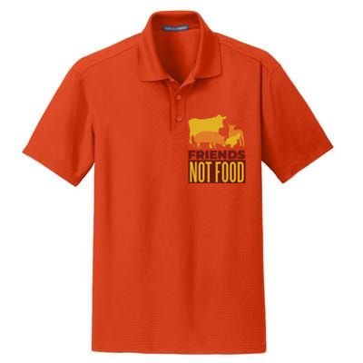 Friends Not Food Dry Zone Grid Polo