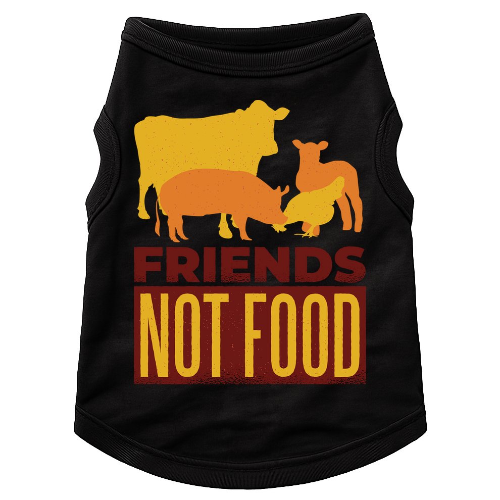 Friends Not Food Doggie Tank