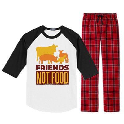 Friends Not Food Raglan Sleeve Pajama Set