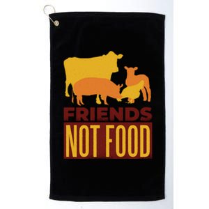 Friends Not Food Platinum Collection Golf Towel