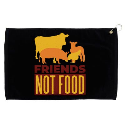 Friends Not Food Grommeted Golf Towel