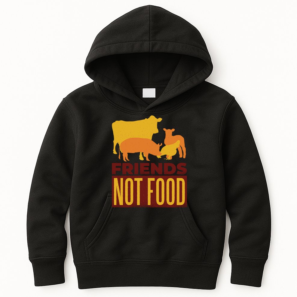 Friends Not Food Kids Hoodie