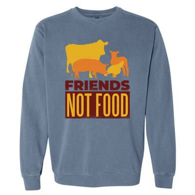 Friends Not Food Garment-Dyed Sweatshirt