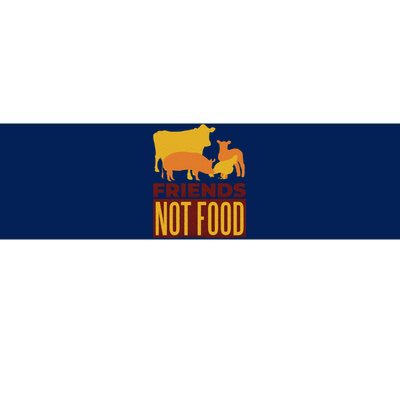 Friends Not Food Bumper Sticker