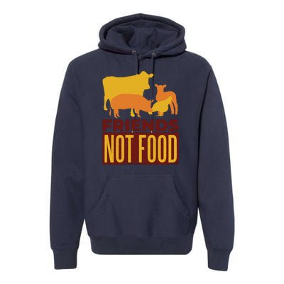 Friends Not Food Premium Hoodie