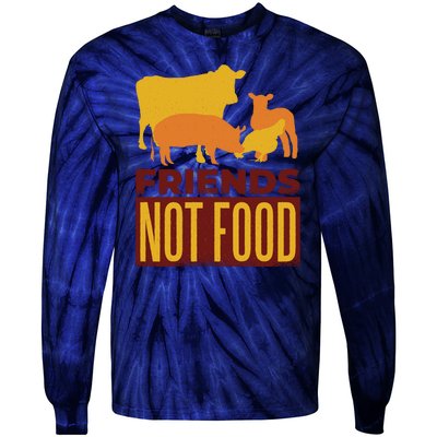 Friends Not Food Tie-Dye Long Sleeve Shirt