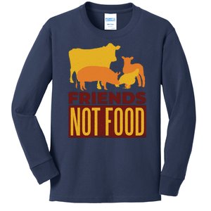 Friends Not Food Kids Long Sleeve Shirt