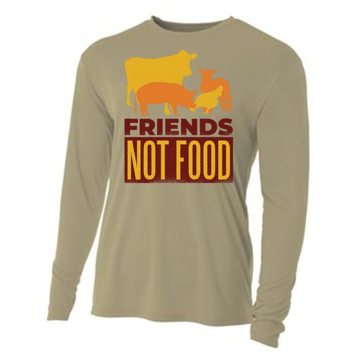 Friends Not Food Cooling Performance Long Sleeve Crew