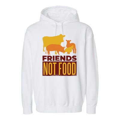 Friends Not Food Garment-Dyed Fleece Hoodie