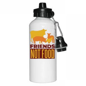 Friends Not Food Aluminum Water Bottle