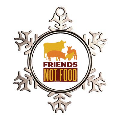 Friends Not Food Metallic Star Ornament