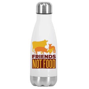 Friends Not Food Stainless Steel Insulated Water Bottle