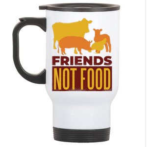 Friends Not Food Stainless Steel Travel Mug