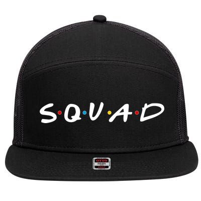 Friends Squad 7 Panel Mesh Trucker Snapback Hat