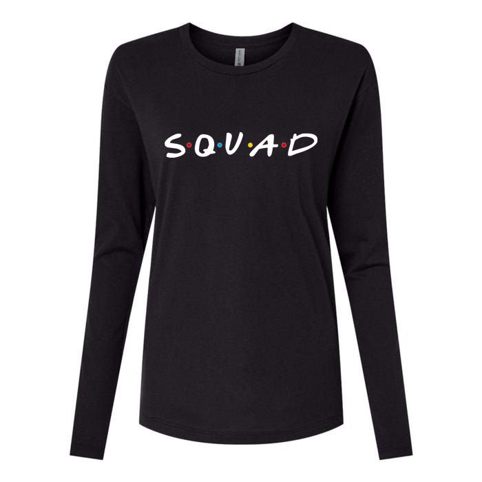 Friends Squad Womens Cotton Relaxed Long Sleeve T-Shirt