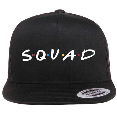 Friends Squad Flat Bill Trucker Hat