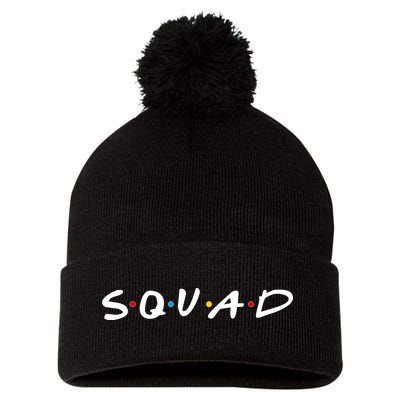 Friends Squad Pom Pom 12in Knit Beanie