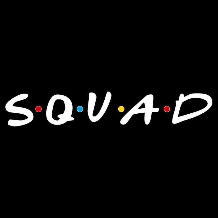 Friends Squad Zip Tote Bag