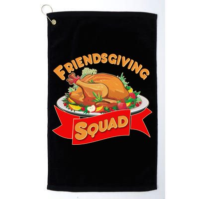 Friendsgiving Squad Funny Thanksgiving Golf Towel