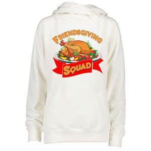 Friendsgiving Squad Funny Thanksgiving Womens Funnel Neck Pullover Hood