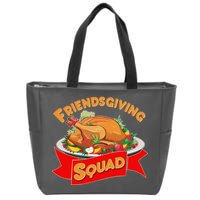 Friendsgiving Squad Funny Thanksgiving Zip Tote Bag