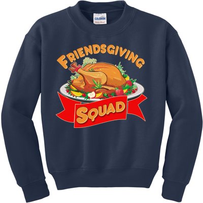 Friendsgiving Squad Funny Thanksgiving Kids Sweatshirt