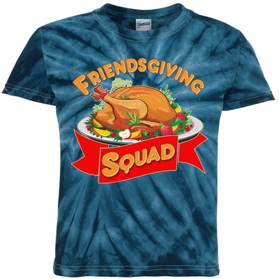 Friendsgiving Squad Funny Thanksgiving Kids Tie-Dye T-Shirt