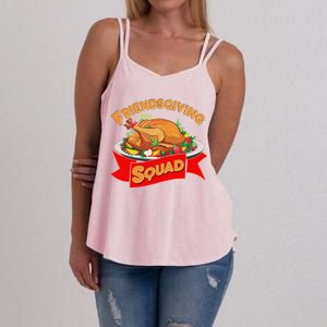 Friendsgiving Squad Funny Thanksgiving Women's Strappy Tank