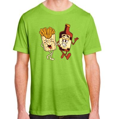 Fries And Ketchup Couple Adult ChromaSoft Performance T-Shirt