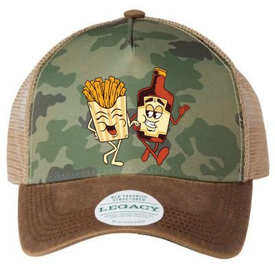 Fries And Ketchup Couple Legacy Tie Dye Trucker Hat
