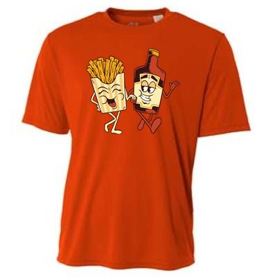 Fries And Ketchup Couple Cooling Performance Crew T-Shirt