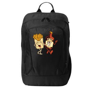 Fries And Ketchup Couple City Backpack