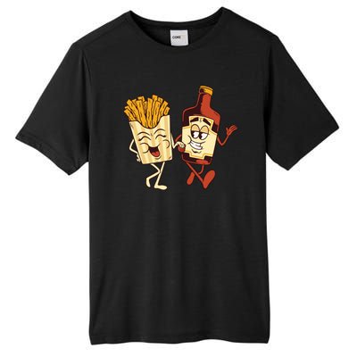 Fries And Ketchup Couple Tall Fusion ChromaSoft Performance T-Shirt