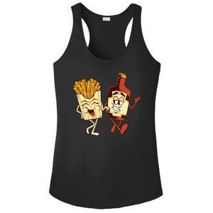 Fries And Ketchup Couple Ladies PosiCharge Competitor Racerback Tank