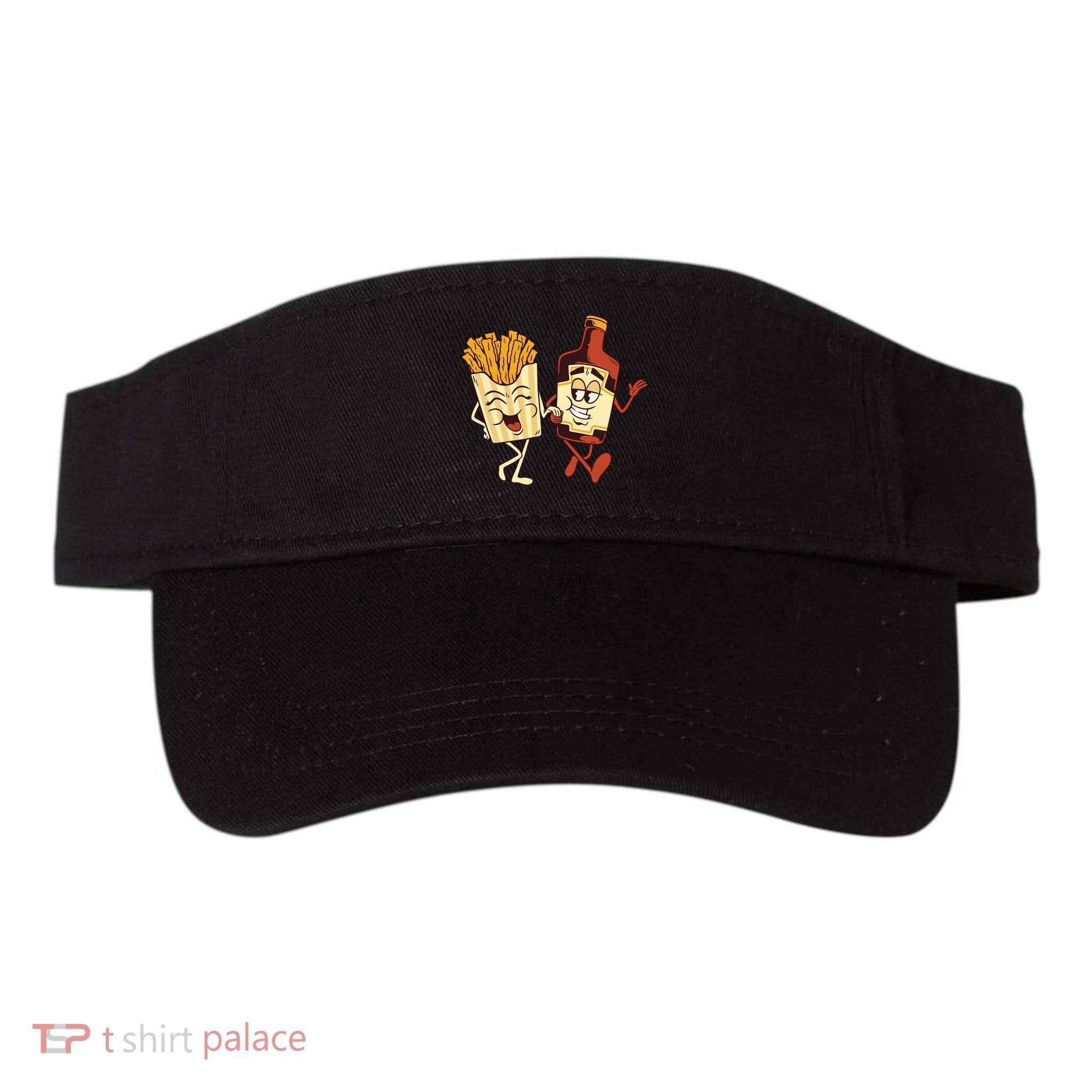 Fries And Ketchup Couple Visor