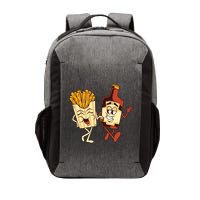Fries And Ketchup Couple Vector Backpack