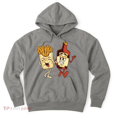 Fries And Ketchup Couple Hoodie