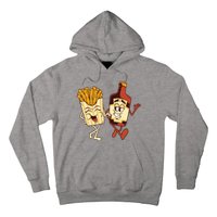 Fries And Ketchup Couple Hoodie