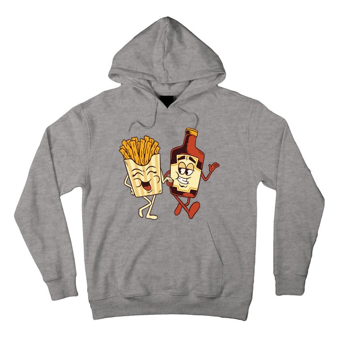 Fries And Ketchup Couple Hoodie