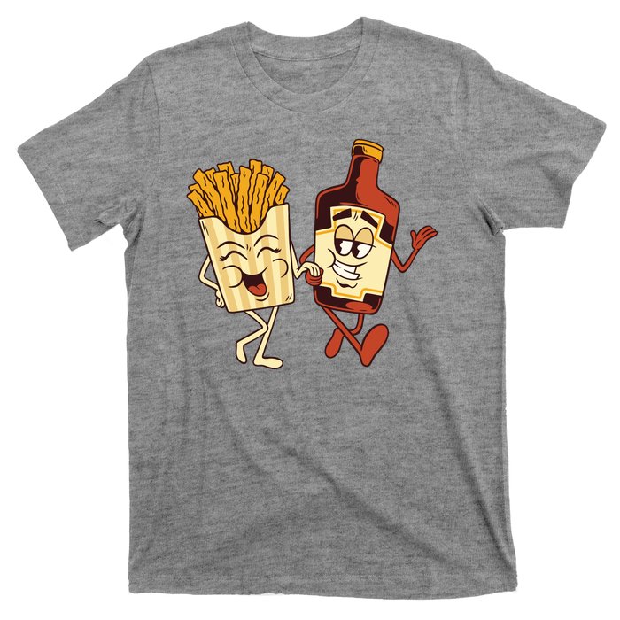 Fries And Ketchup Couple T-Shirt